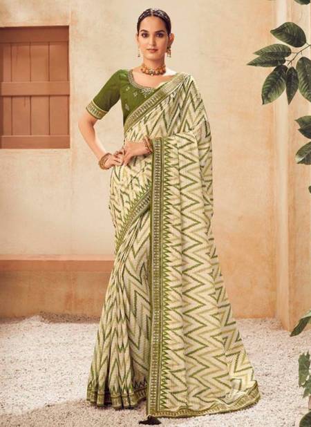 Green Colour KAVIRA SURBHI 2 Heavy Wedding Wear Fancy Designer Latest Saree Collection 302